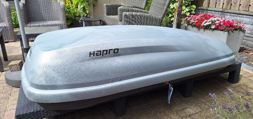 Te huur dakkoffer Hapro Carver 5.5, Ophalen, Gebruikt