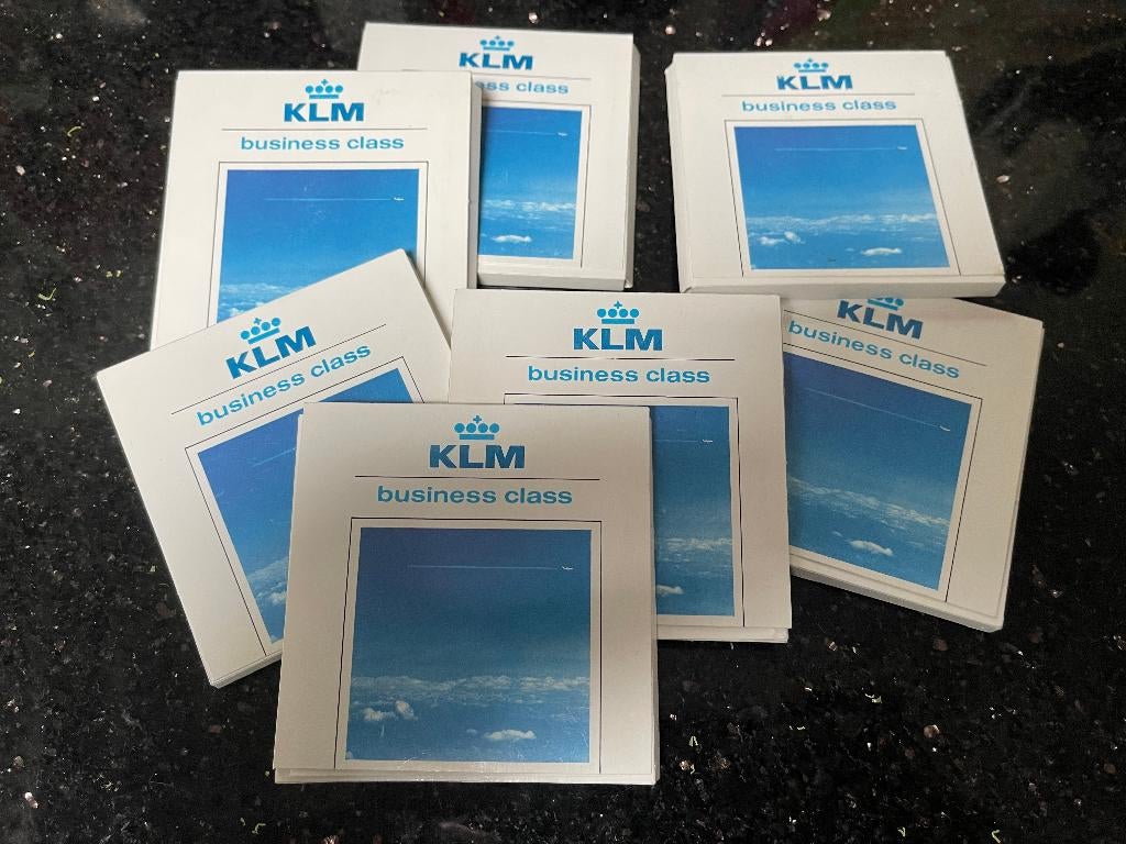 7 KLM Business Class tegeltjes Thema boten, Verzamelen, Ophalen of Verzenden, Nieuw, 61 t/m 80
