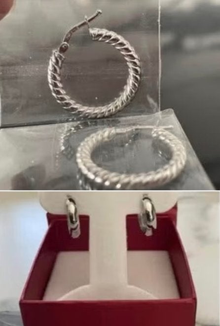 Oorringen 14 karaat (585) en 18 karaat (750) wit goud NIEUW, Sieraden, Tassen en Uiterlijk, Oorbellen, Hangers, Nieuw, Ophalen of Verzenden
