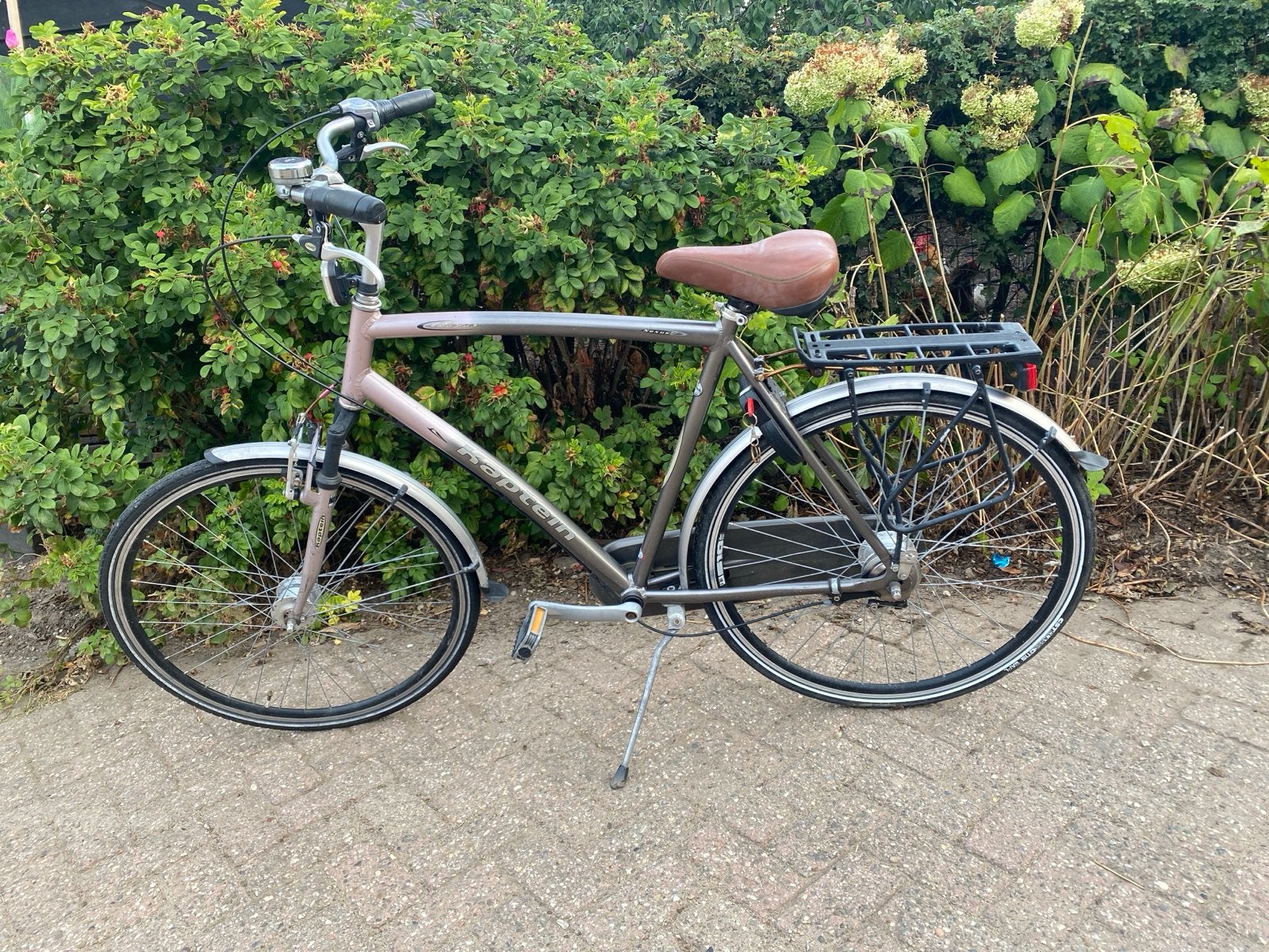 Nagekeken en rijklaar Kaptein herenfiets, Fietsen en Brommers, Ophalen, Gebruikt, Overige merken, Versnellingen