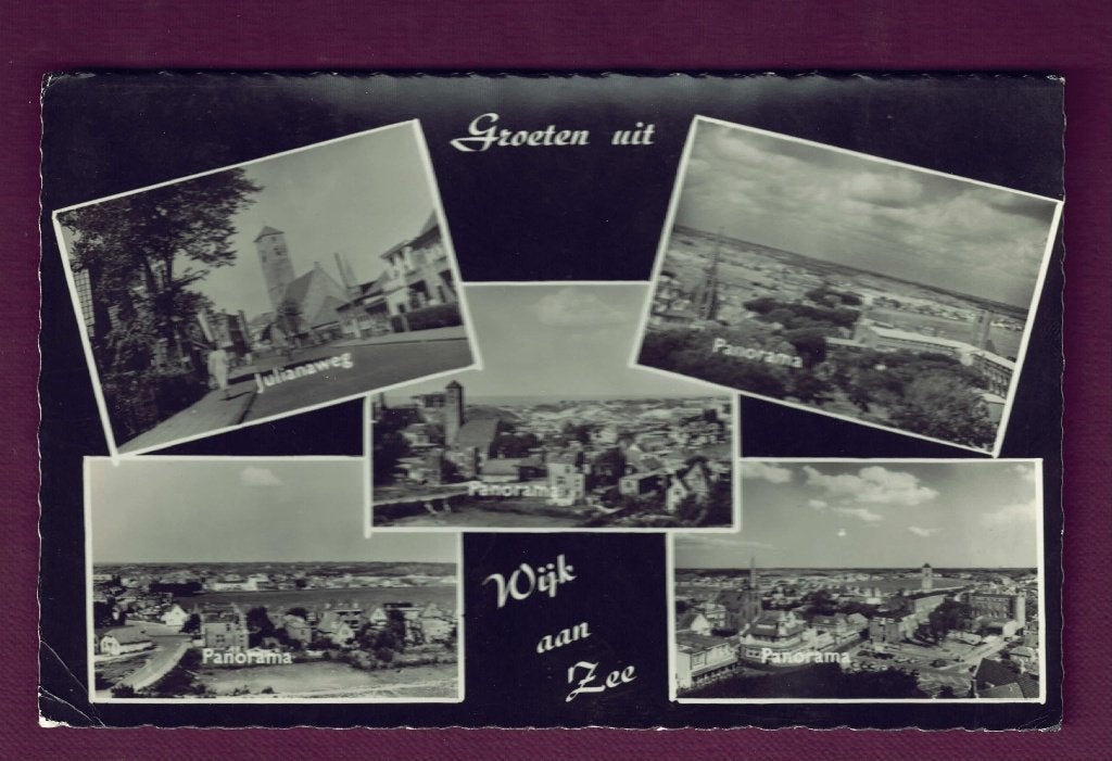 Wijk aan Zee (N.H.) - Groeten uit - Julianaweg - 1963 (Wijk, Ophalen of Verzenden, 1960 tot 1980, Gelopen, Noord-Holland