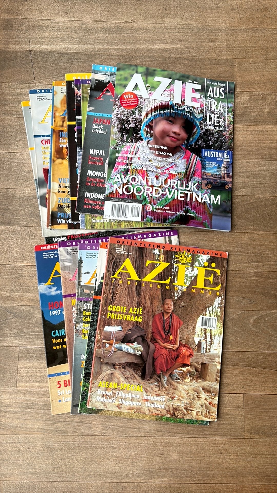 Reismagazine Azie oude edities, Boeken, Ophalen, Gelezen, Sport en Vrije tijd