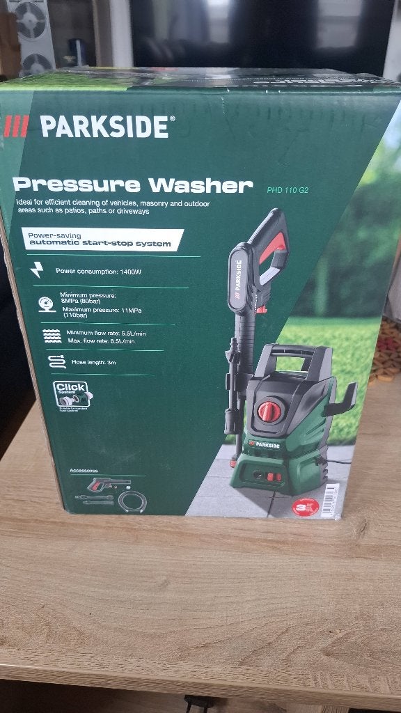 PRESSURE WASHER + 7-15m., Tuin en Terras, Ophalen of Verzenden, Nieuw, Elektrisch, Parkside