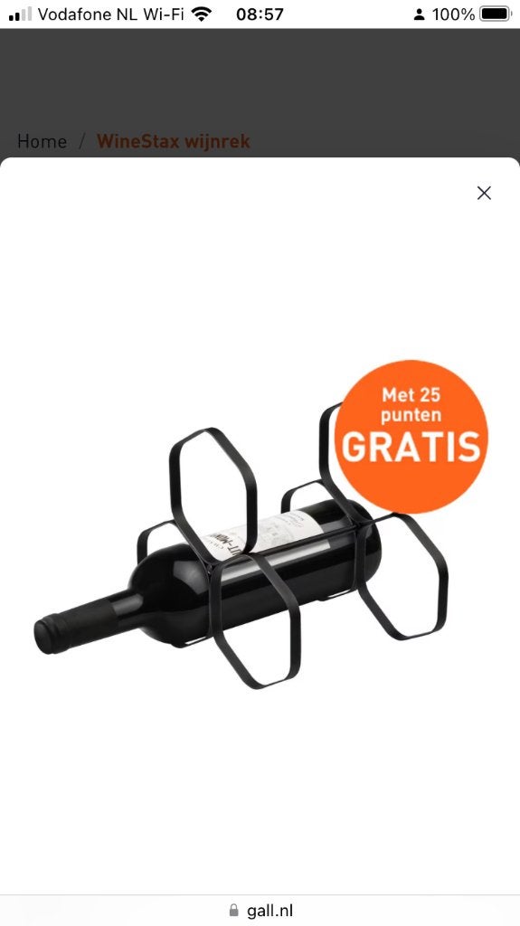 Gall & Gall WineStax. 4x, Kunststof, Nieuw, Ophalen of Verzenden, Minder dan 5 flessen