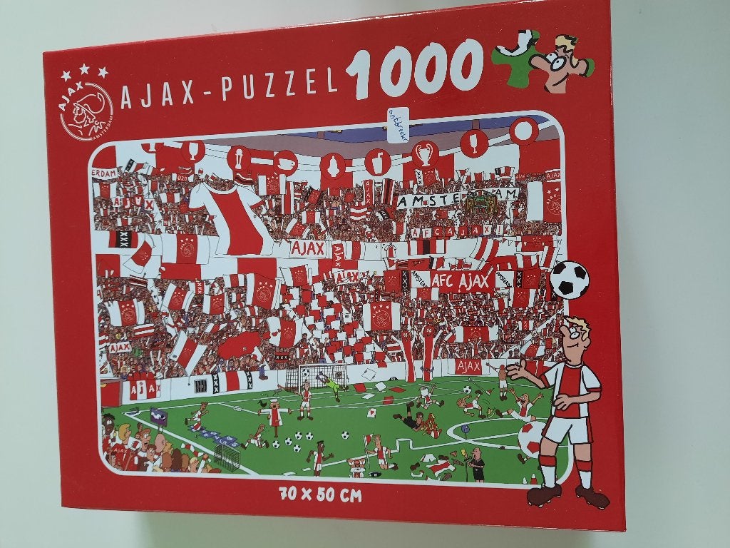 AJAX PUZZEL en 2 x BOB HAARMS ONTMOET boekjes, Ophalen of Verzenden, Gebruikt, Ajax, Boek of Tijdschrift