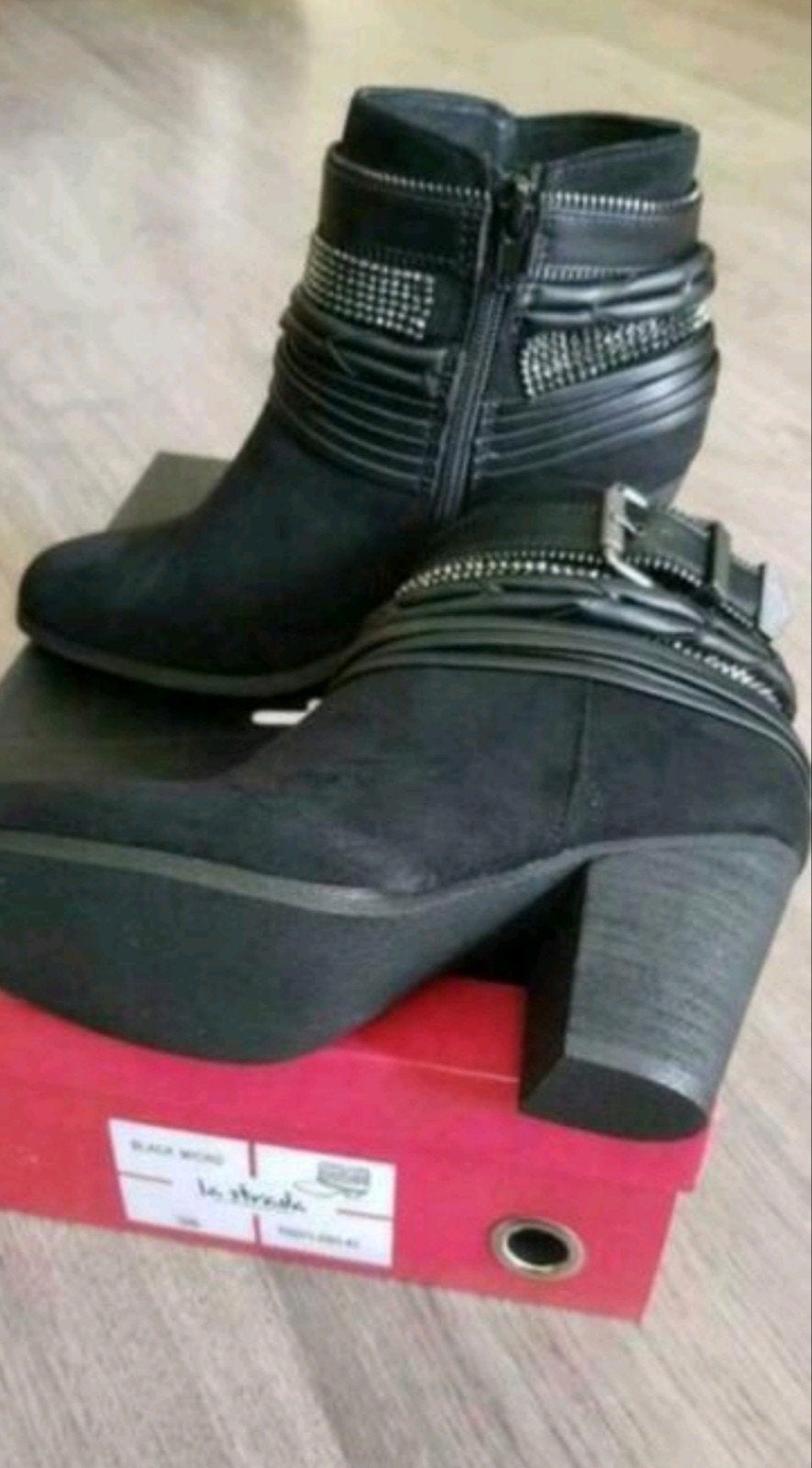 Stoere nieuwe la strada luoddu laarsjes,
maat 36, Zwart, Nieuw, Ophalen of Verzenden, La Strada
