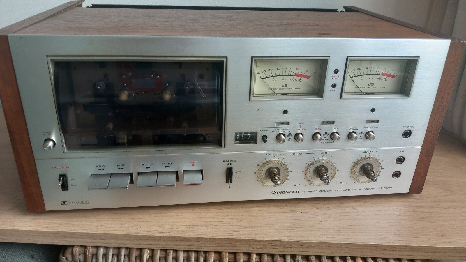 Pioneer CT-F9191 Stereo Cassette Deck - Vintage Hifi, Audio, Tv en Foto, Cassettedecks, Ophalen, Enkel, Overige merken