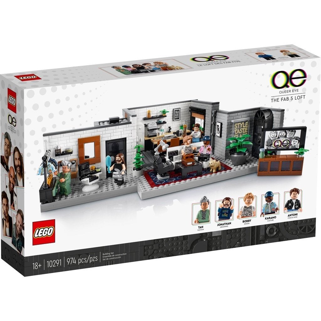 Lego 10291 Queer Eye – De Fab 5 Loft - Lego Icons NIEUW !!, Lego, Nieuw, Ophalen of Verzenden, Icons