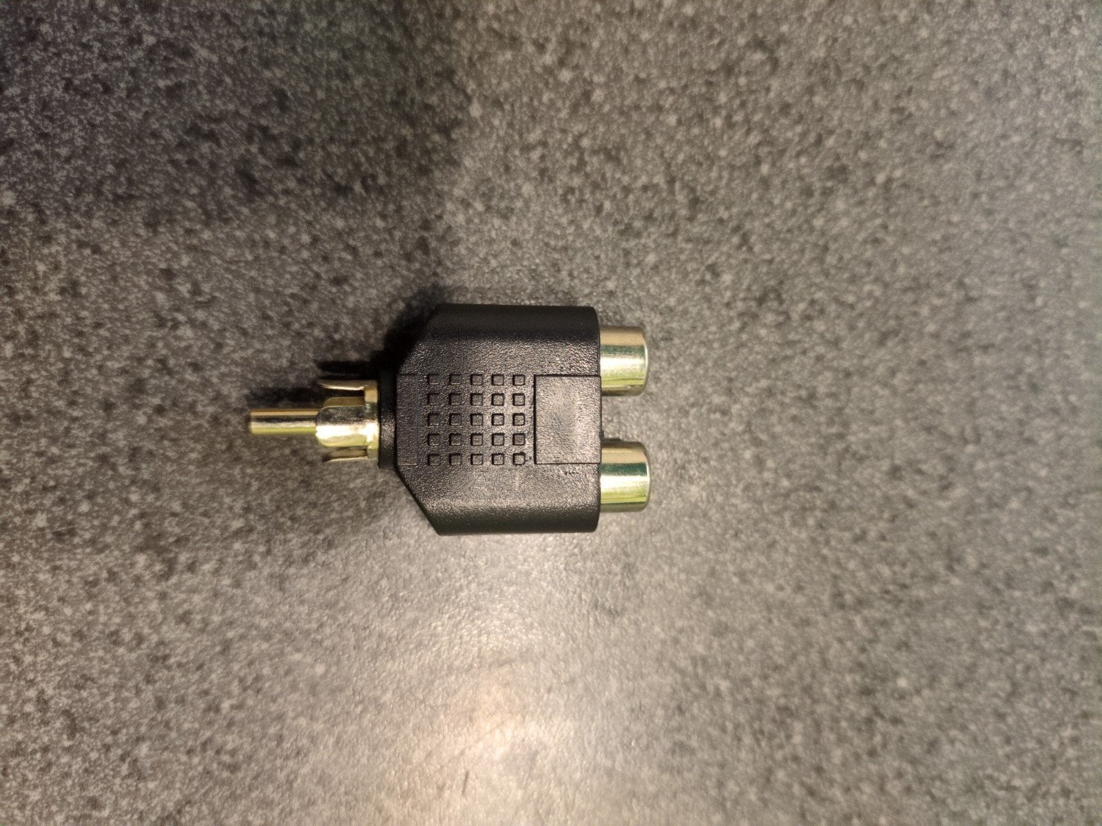 RCA Y-splitter adapter - 1 mannelijk naar 2 vrouwelijk, Ophalen of Verzenden, Zo goed als nieuw, Minder dan 2 meter, Overige kabels