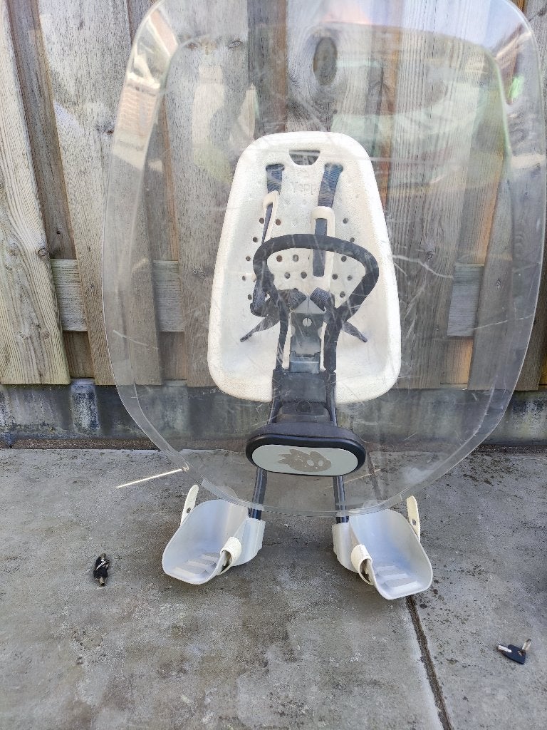 Yepp voorzitje kleur wit, Fietsen en Brommers, Fietsaccessoires | Fietsstoeltjes, Ophalen, Yepp, Voorzitje, 0 t/m 13 kg
