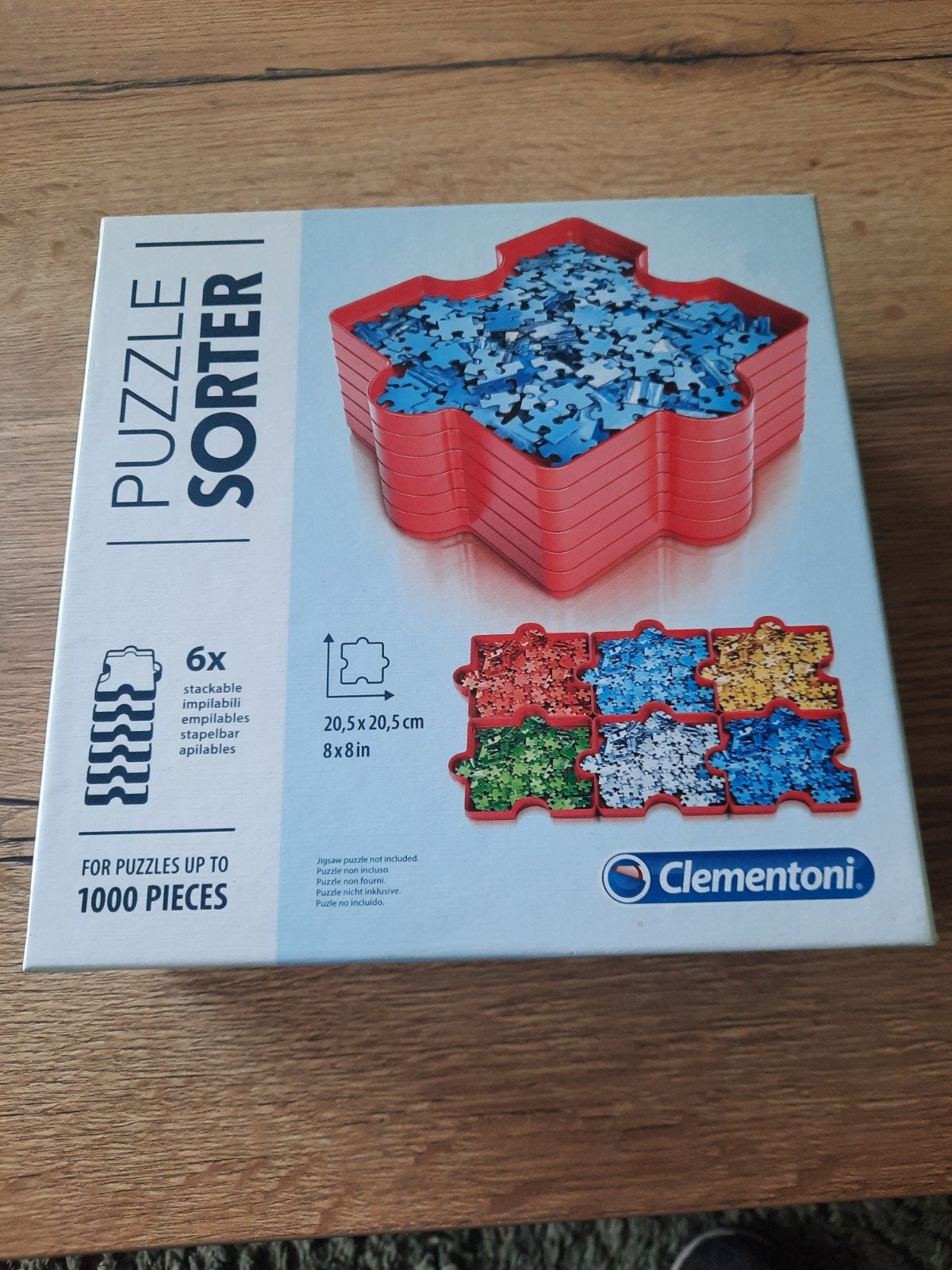 Clementoni Puzzel Sorteerder - 6 Stapelbare Bakjes, Verzenden, Minder dan 500 stukjes, Zo goed als nieuw, Overige typen