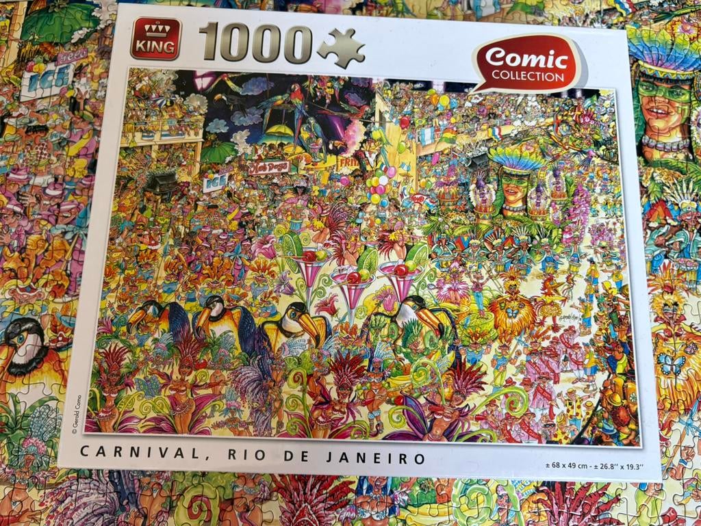 King puzzel 1000 stukjes, Ophalen of Verzenden, 500 t/m 1500 stukjes, Zo goed als nieuw