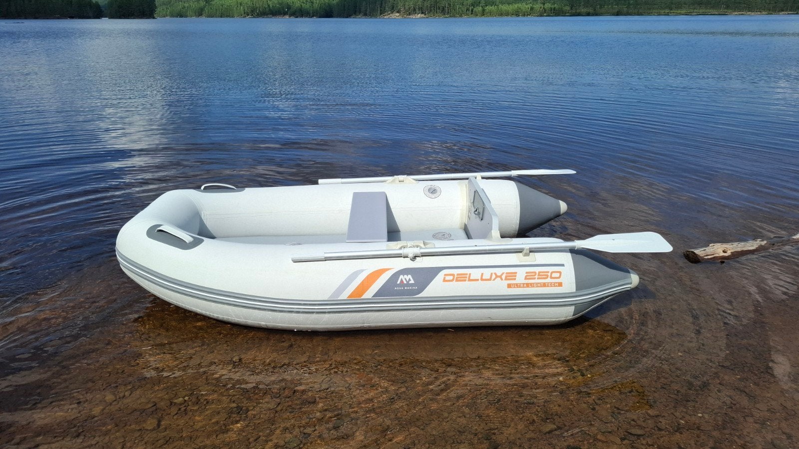 Aqua Marina 250 U-Deluxe rubberboot, Ophalen, Zo goed als nieuw, Peddels, Airdeck