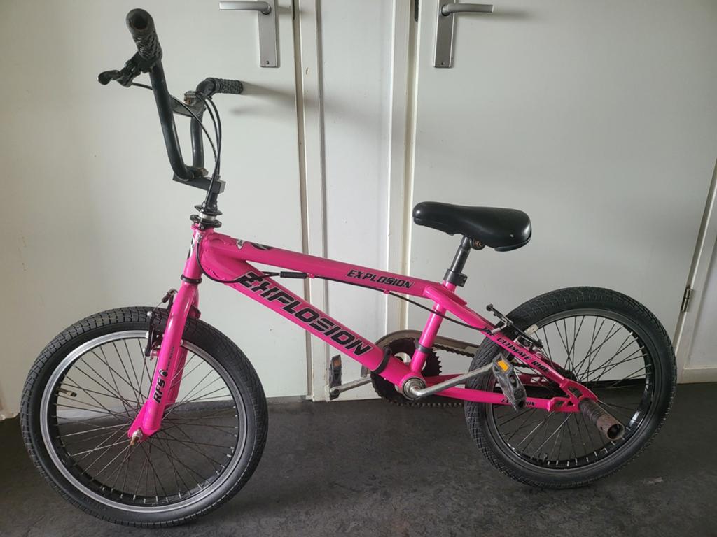 Bmx crossfiets stuntfiets, Ophalen, BMX, Staal, Velgrem