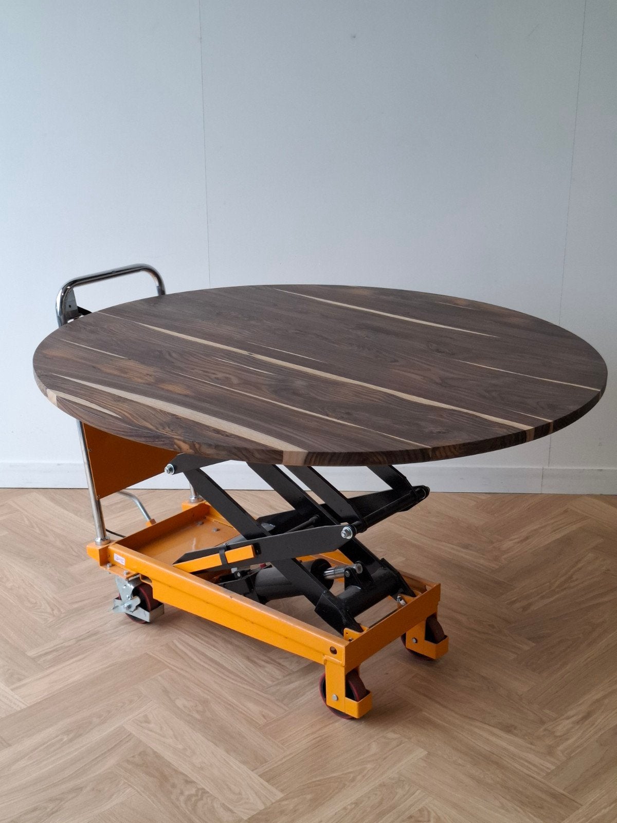 Rond donker tafelblad - NIEUW - 140 cm, Ophalen, Donker, Rond, Nieuw