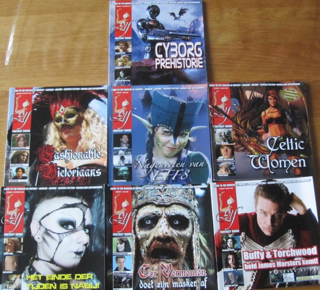 Fantasy tijdschrift Elf - 2007 - 2008 - 2009, Ophalen of Verzenden, Zo goed als nieuw