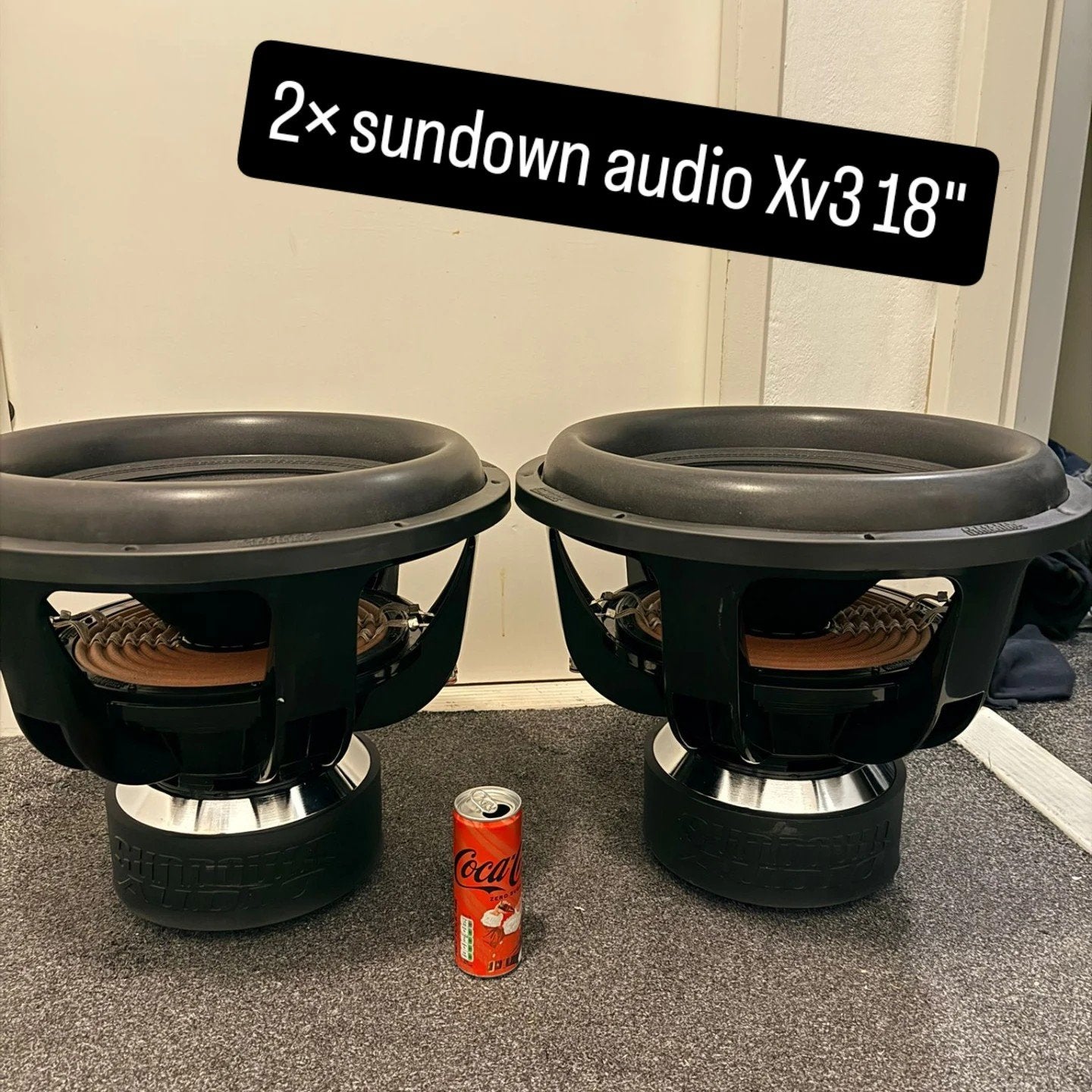 2x sundown audio xv3 18", Auto diversen, Autospeakers, Ophalen, Zo goed als nieuw