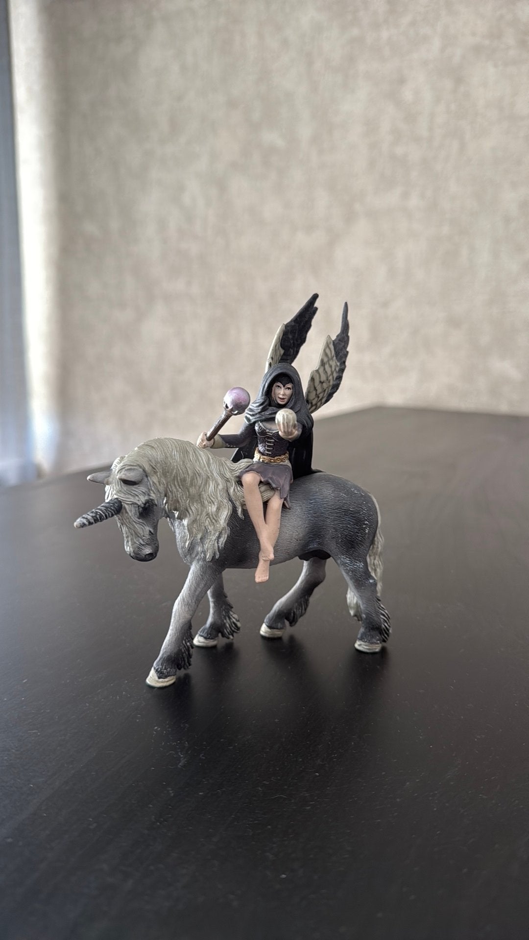 Heks met eenhoorn schleich, Verzamelen, Ophalen of Verzenden, Zo goed als nieuw, Paard, Beeldje of Figuurtje