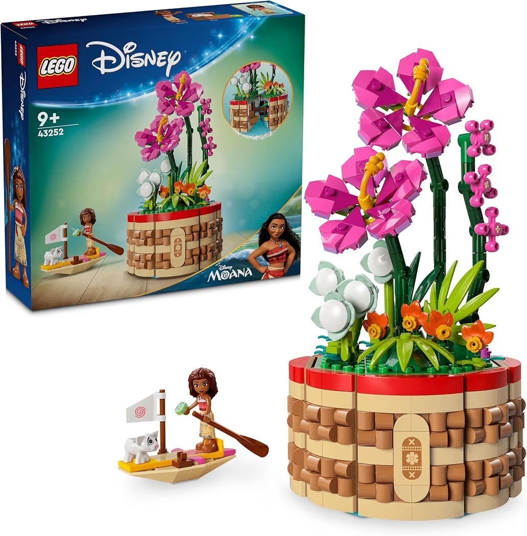 Lego Vaiana 43252 bloempot, Lego, Ophalen of Verzenden, Zo goed als nieuw, Compleet
