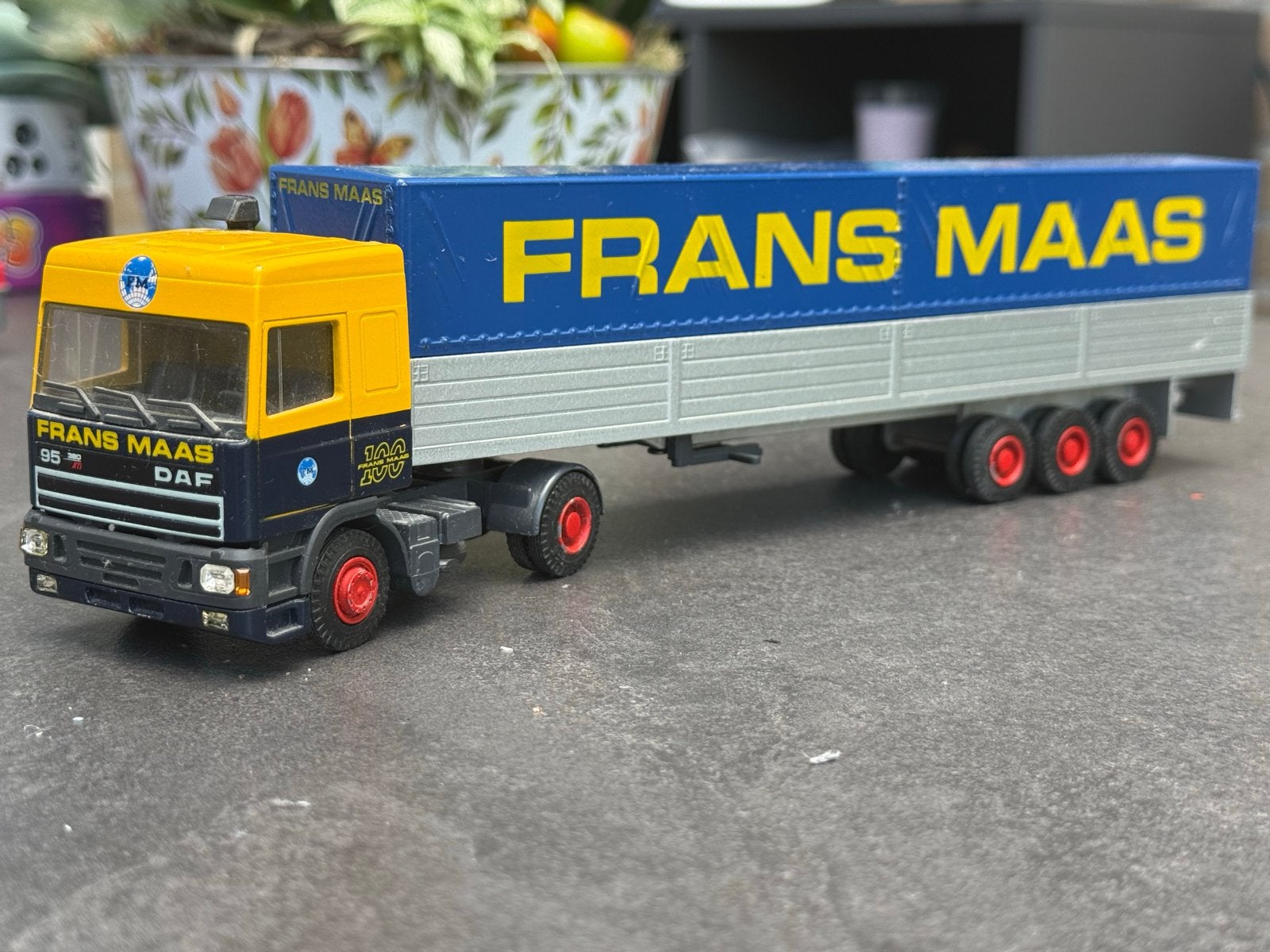 Modelauto DAF Frans Maas Lion Car, Ophalen of Verzenden, Gebruikt, Bus of Vrachtwagen