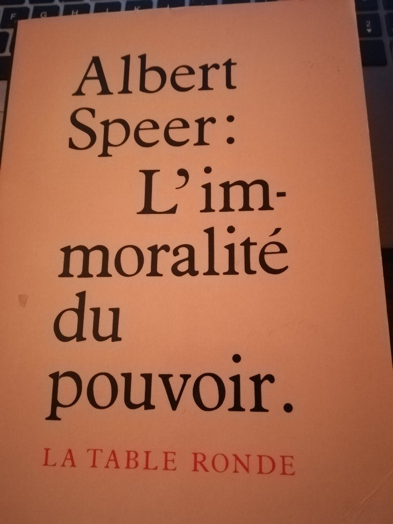 Albert Speer: l 'immoralité du pouvoir, Ophalen of Verzenden, 20e eeuw of later, Zo goed als nieuw, Europa