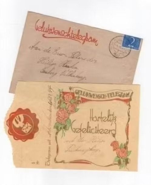 Telegram Valkenburg Cauberg Schoonbron 1947., Ophalen of Verzenden, Zo goed als nieuw