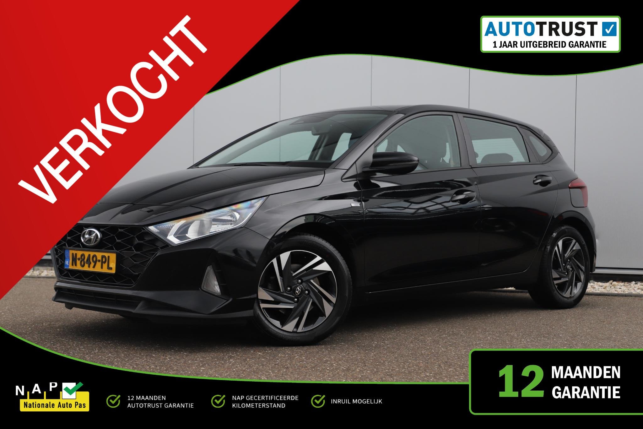 Hyundai i20 1.0 T-GDI Comfort 101PK Carplay Android Navigati, Voorwielaandrijving, Gebruikt, Euro 6, Met garantie (alle)