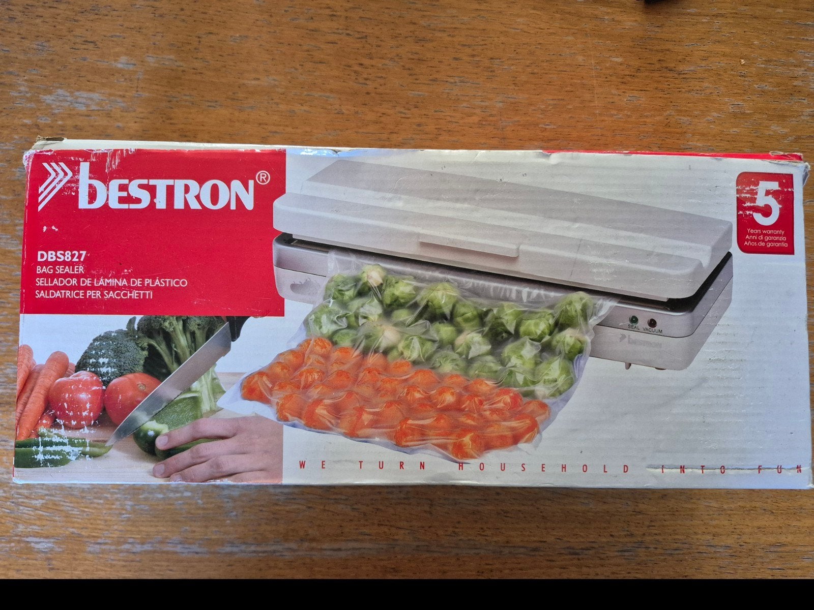 Bestron DBS827 Vacuümsealer - Nieuw in doos, Ophalen, Nieuw