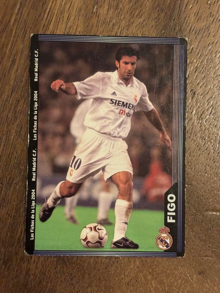 Luis Figo Spelerskaart Real Madrid - Las Fichas de la Liga, Verzamelen, Sportartikelen en Voetbal, Ophalen of Verzenden, Gebruikt