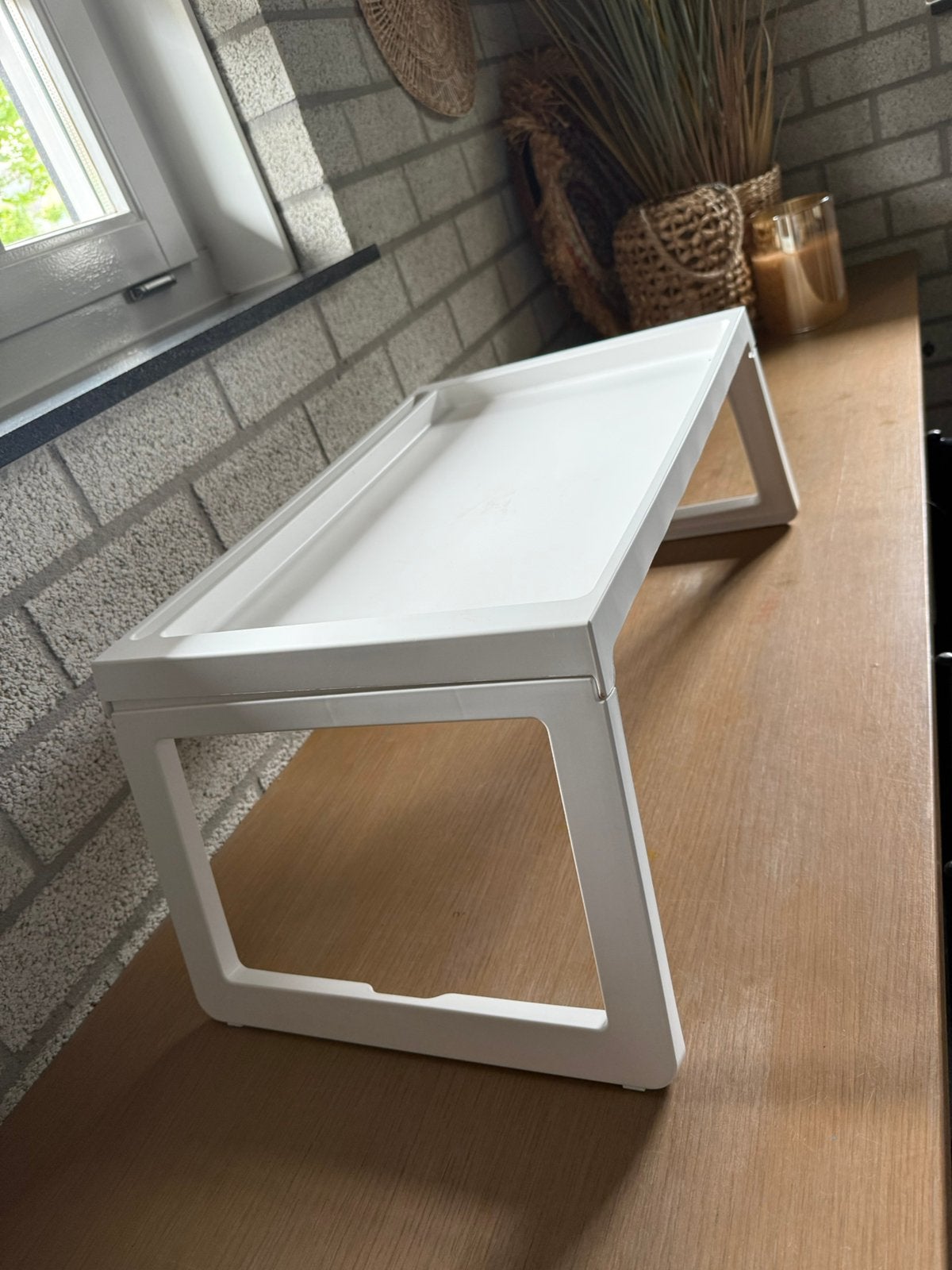 Ikea bedtafel, Ophalen of Verzenden, Zo goed als nieuw