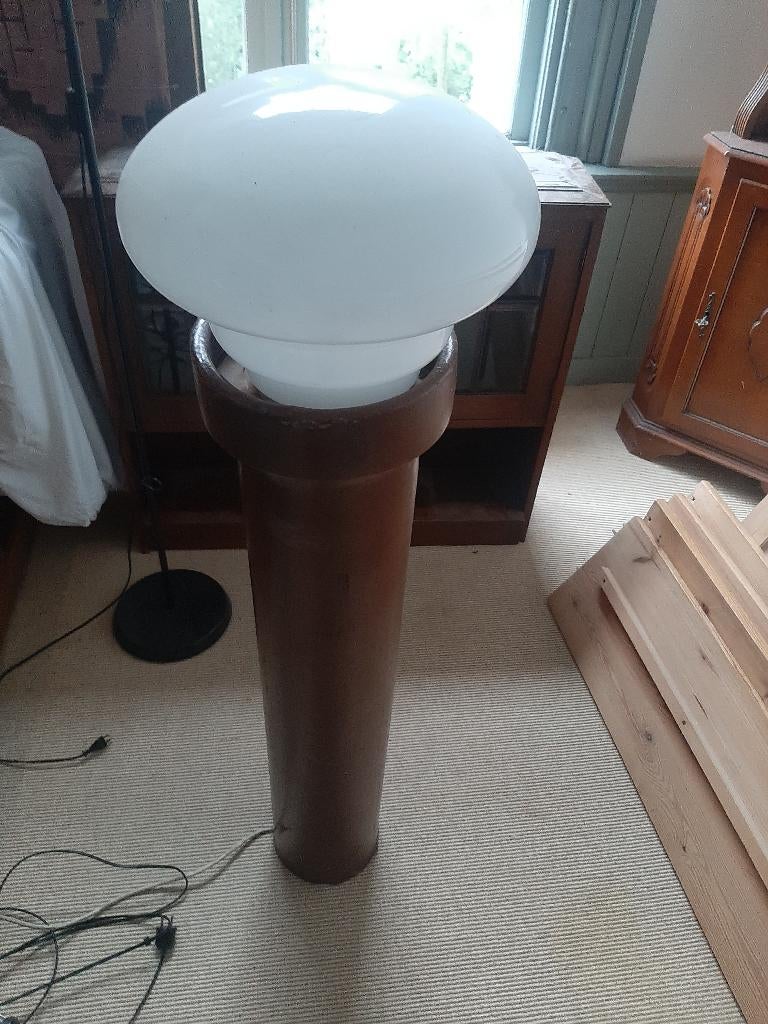 Lamp gemaakt van oude rioolbuis, Ophalen, Gebruikt, Overige materialen, 150 tot 200 cm