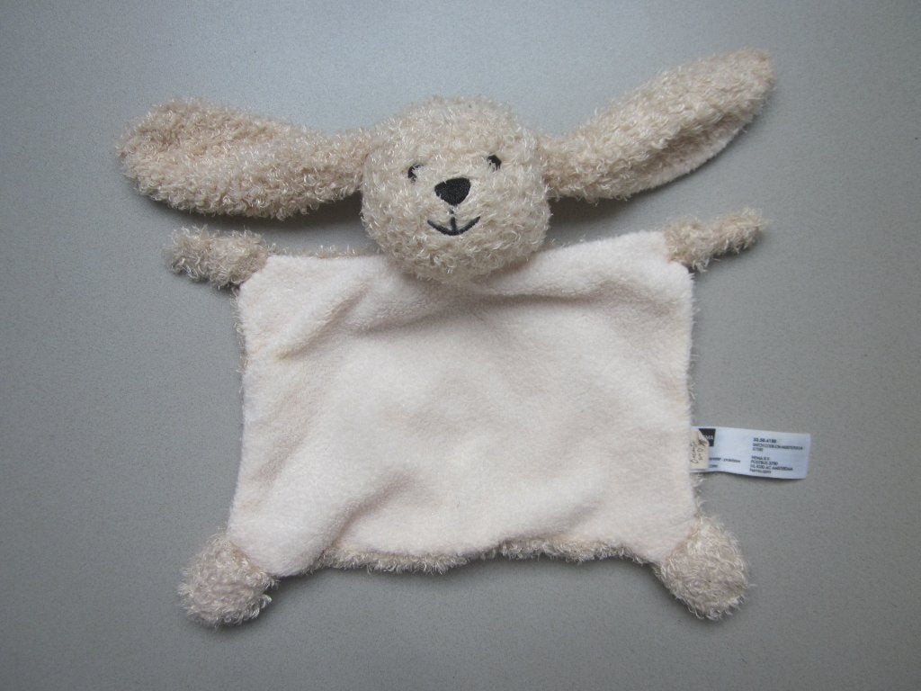 Hema lichtbruin ruwharig superzacht knuffeldoekje konijn, Hema, Overige karakters, Ophalen of Verzenden, Middelgroot (20 tot 80 cm)