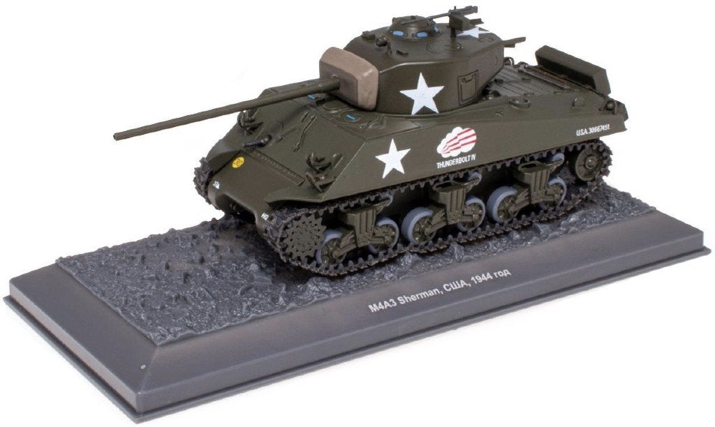 M4A3 Sherman Tank Thunderbolt IV US Army Ardennen 1944, Tank, Dak Mantova Via Martiri di Belfiore 4 info@dakmantova.com, 1:32 tot 1:50