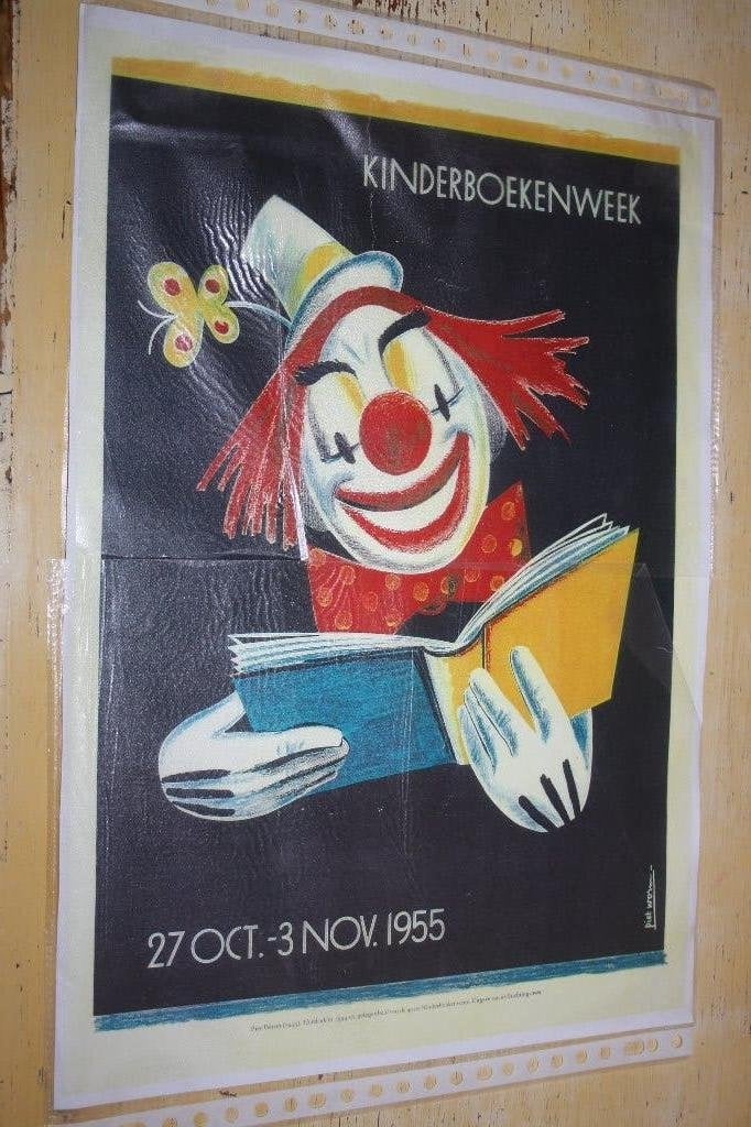 Boekenweek 1955 Lezende clown Piet Worm herdruk 1994 CPNB, Ophalen of Verzenden, Gelezen