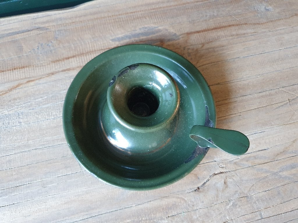 Emaille blaker groen, Ophalen of Verzenden