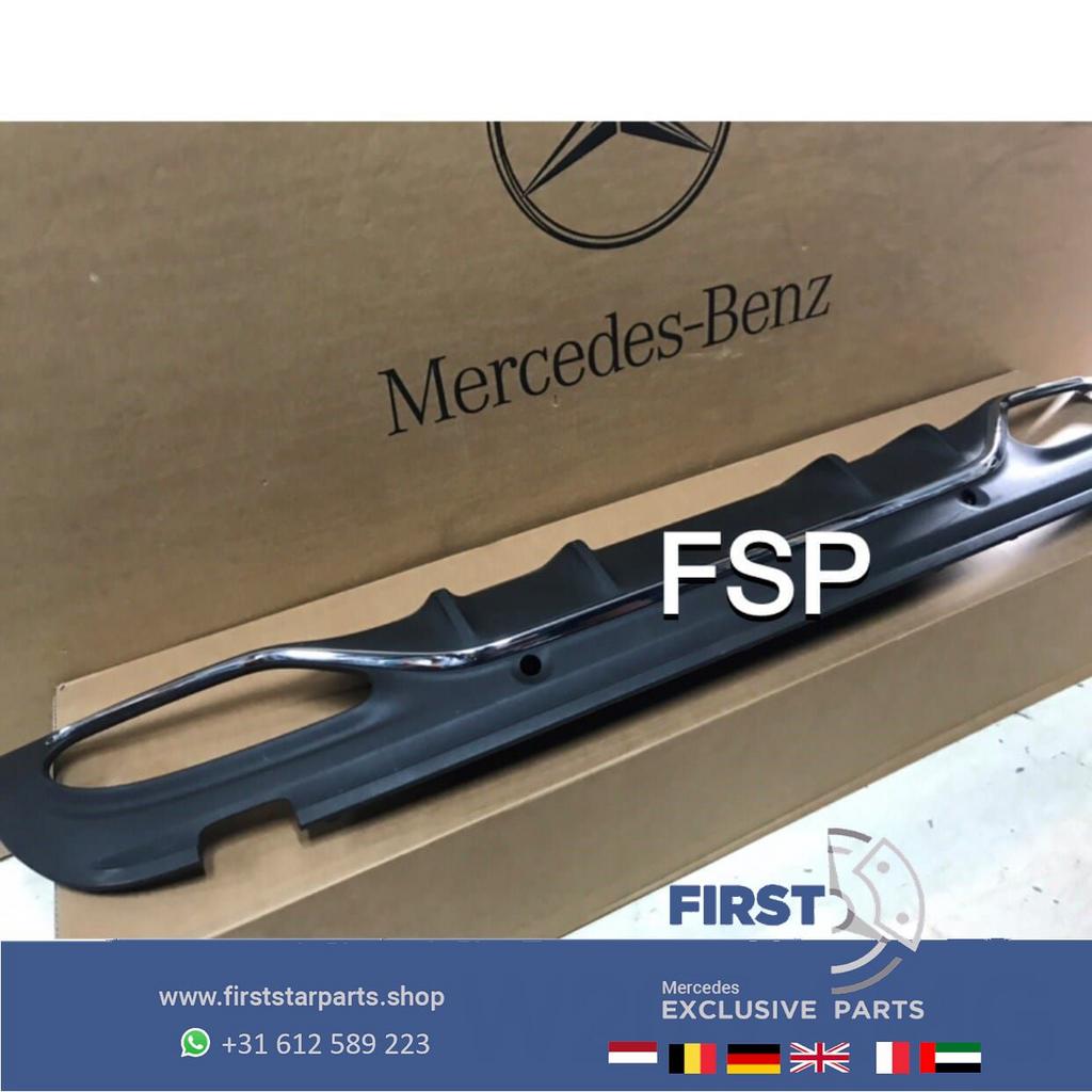 W205 AMG Line Diffuser C43 Mercedes C Klasse achterbumper sp, Gebruikt, -, Ophalen of Verzenden, -