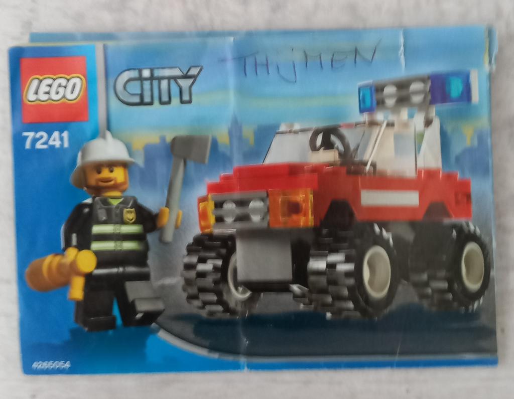 lego 7241-1 lego city brandweerauto 2005, Compleet, Lego, Ophalen of Verzenden, Complete set