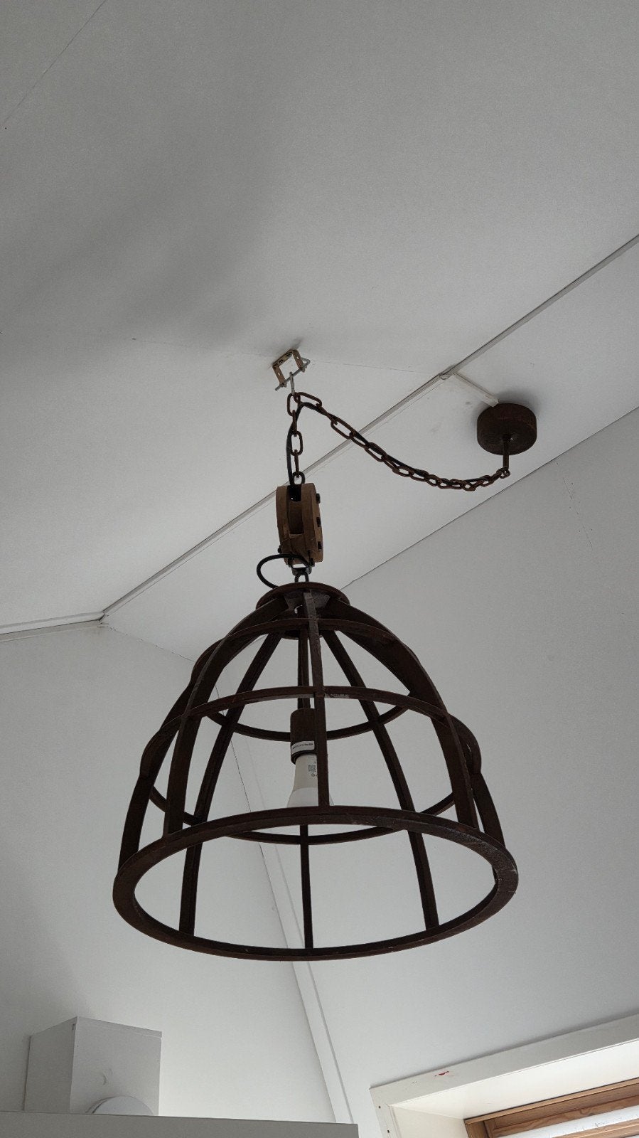 Brilliant Hanglamp Matrix Roestbruin 48cm E27, Ophalen, Gebruikt, Industrieel, Landelijk, E27 (groot)