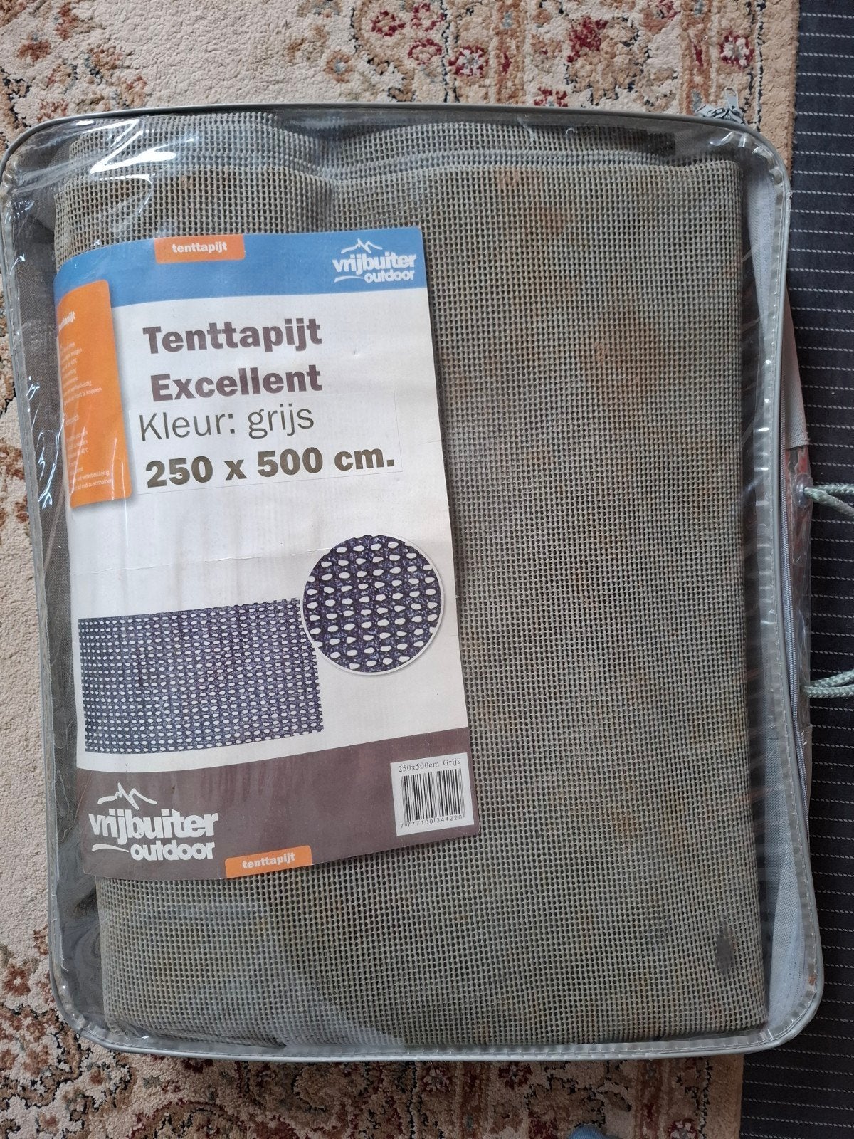 Vrijbuiter Tenttapijt Excellent Grijs 250x500 cm, Ophalen, Gebruikt