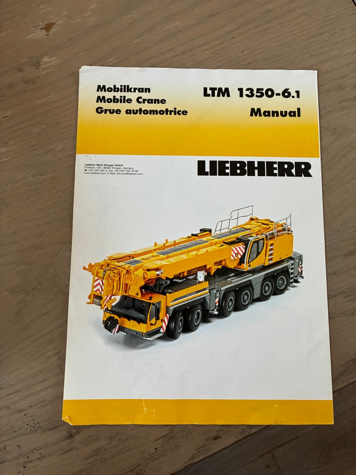 Liebherr LTM 1350-6.1 Mobiele Kraan Model - Ocean Traders, Hobby en Vrije tijd, Overige merken, Gebruikt, 1:50 of kleiner, Overige typen