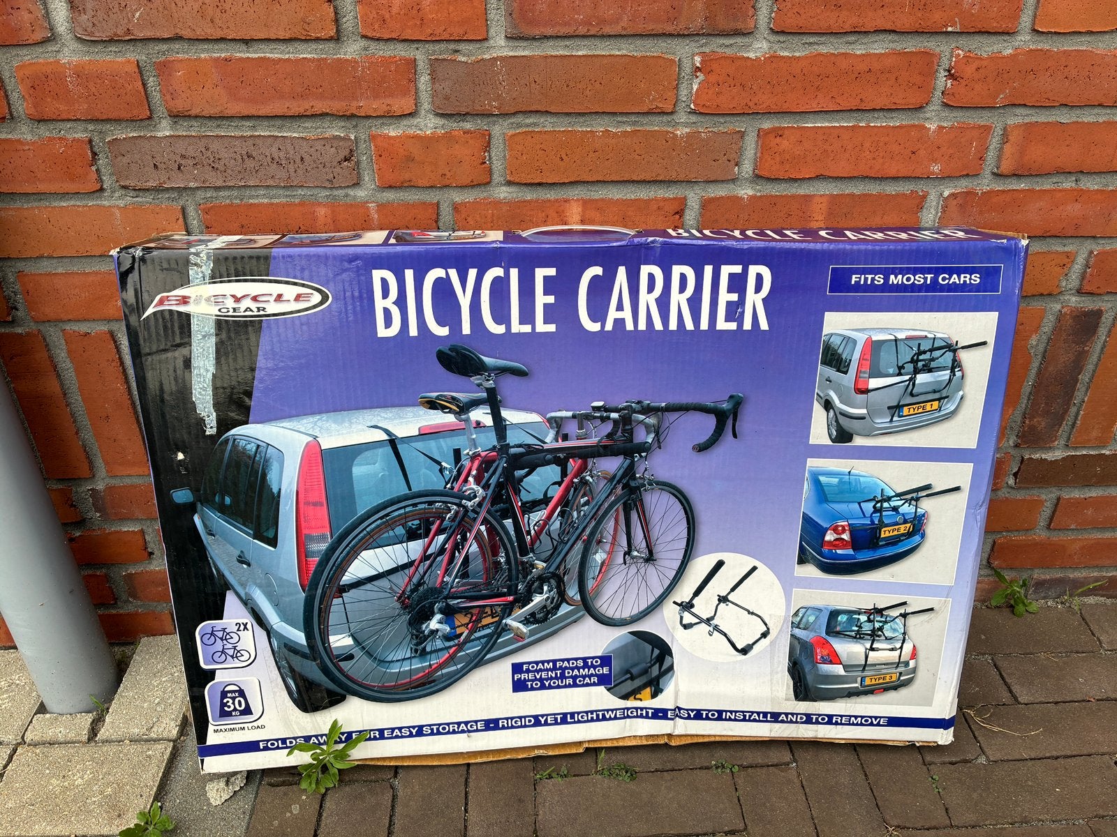 Nieuw | Universele fietsendrager, Ophalen, 2 fietsen, Nieuw, Achterklepdrager