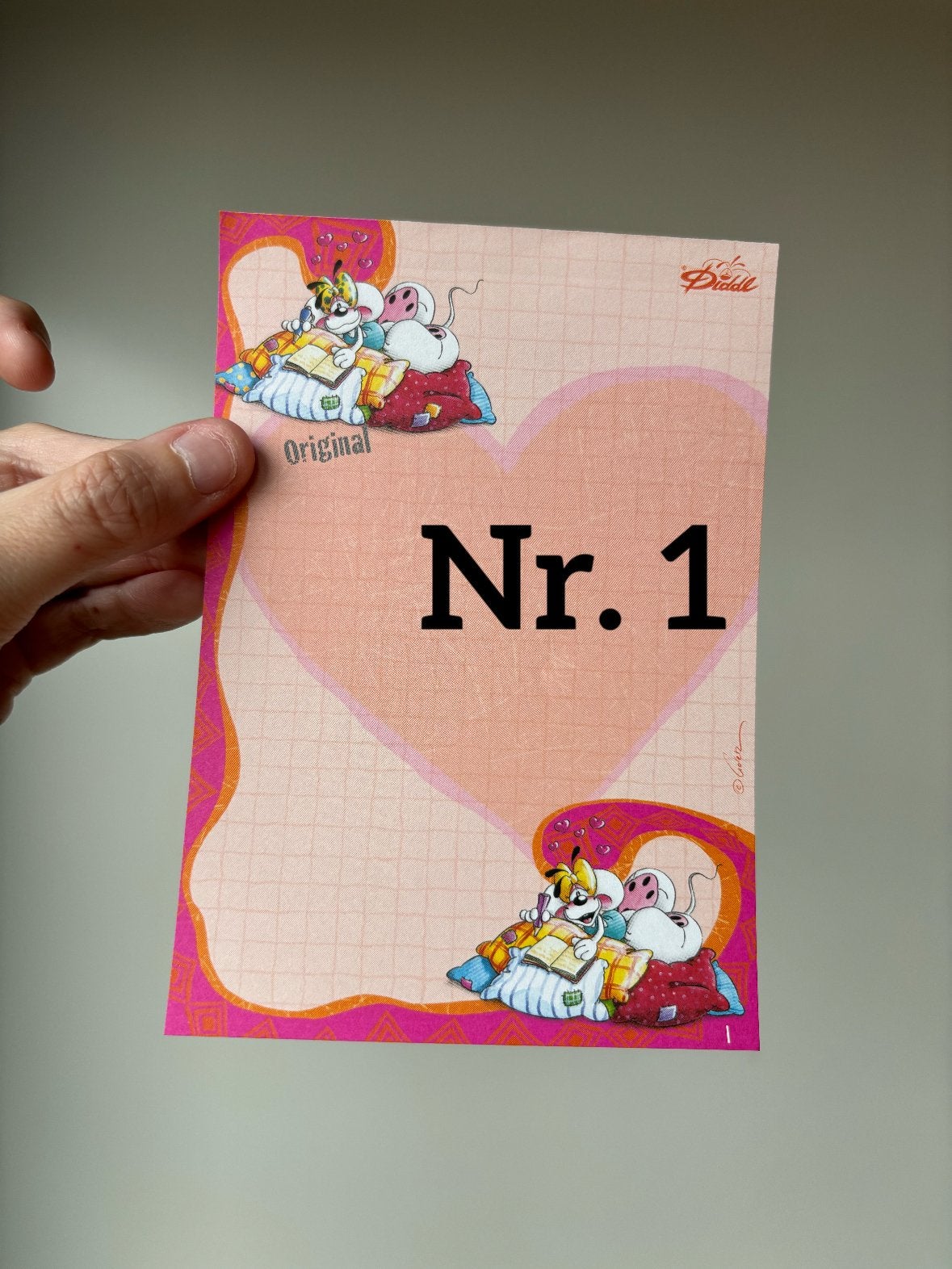 Diddl A6 blaadje nummer 205 (nummer 1) zeldzaam, Verzamelen, Diddl, Ophalen of Verzenden, Zo goed als nieuw, Papier, Kaart of Schrift