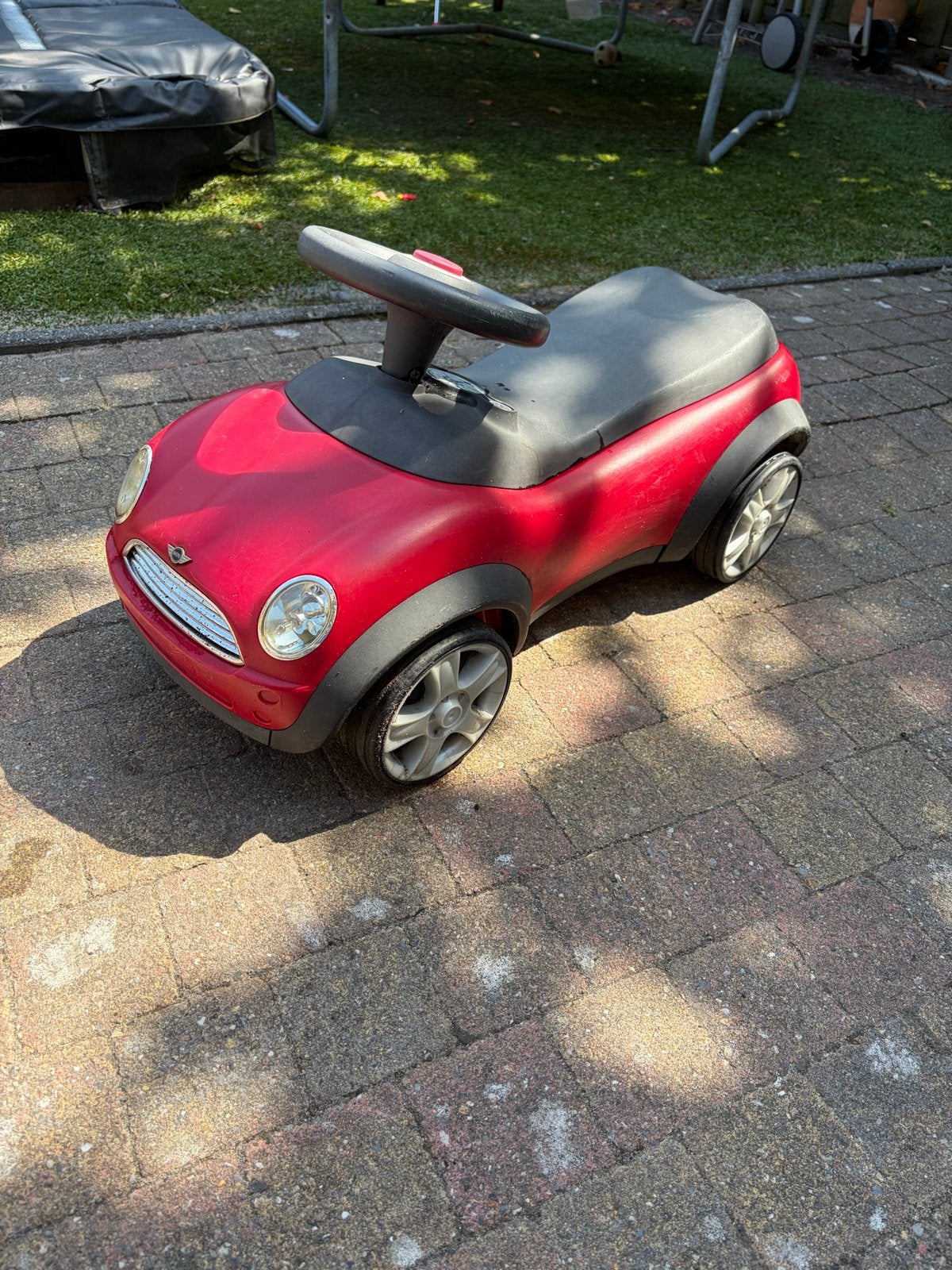 Mini Cooper loopauto rood, Ophalen, Zo goed als nieuw, Loopvoertuig