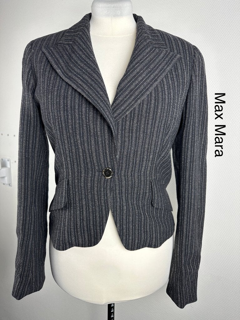 Max Mara Blazer  (mt: 40) 9,5/9201, Kleding | Dames, Maat 38/40 (M), Zwart, Max Mara, Max Mara