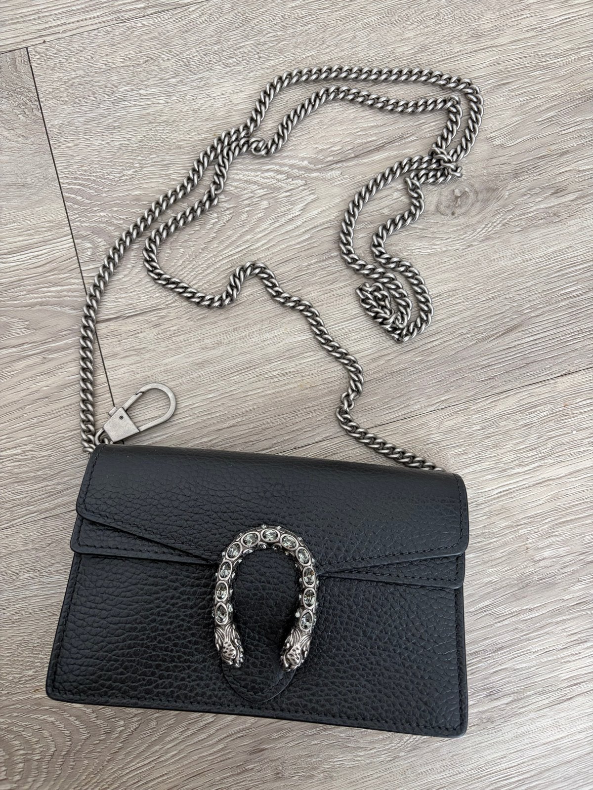 Gucci Dionysus mini bag, incl. originele verpakking, Sieraden, Tassen en Uiterlijk, Ophalen, Zo goed als nieuw, Zwart, Schoudertasje