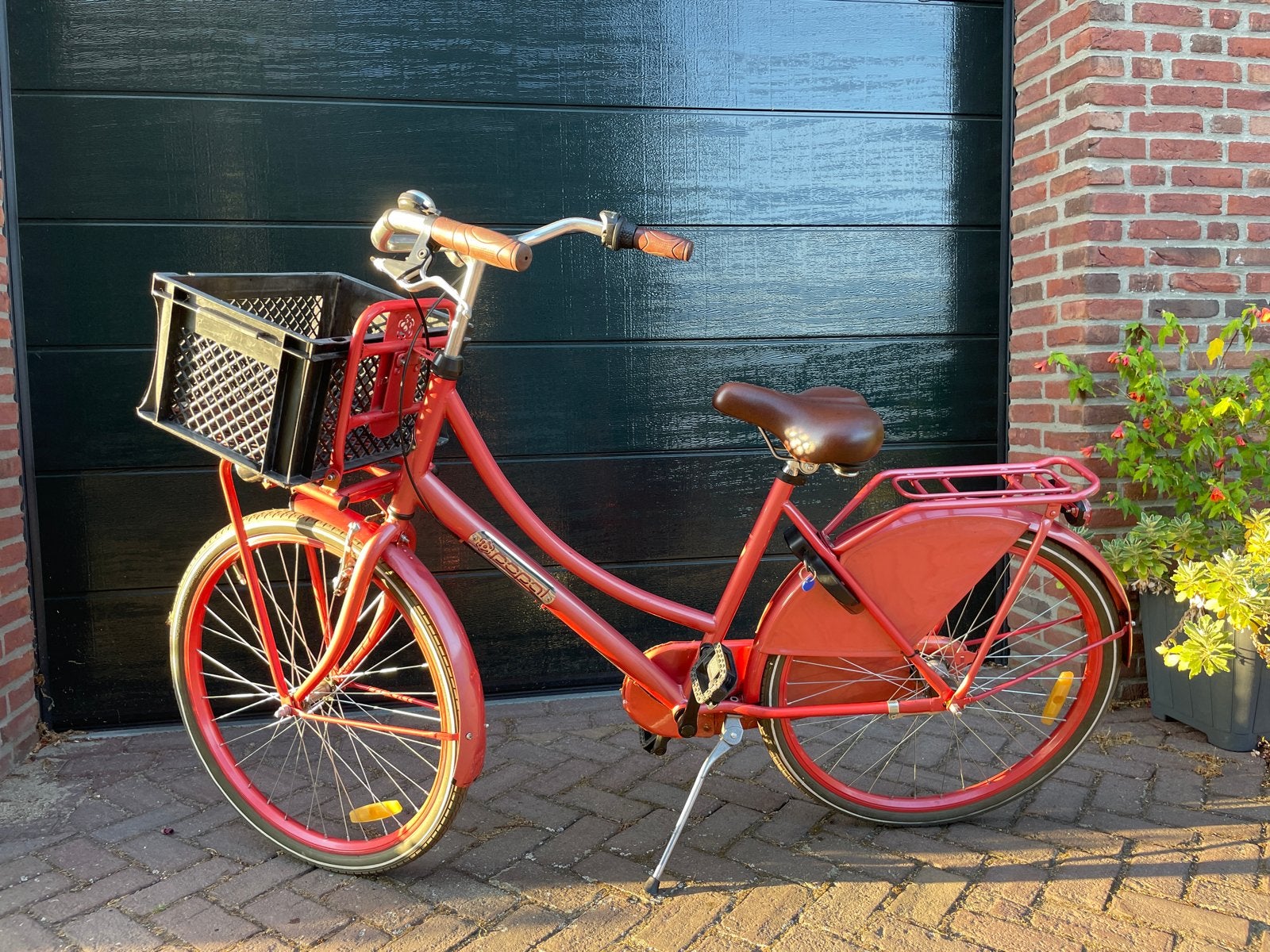 Popal meisjesfiets 24 inch, 3 versnellingen, flamingoroze, Fietsen en Brommers, Ophalen, Terugtraprem, Versnellingen, Gebruikt
