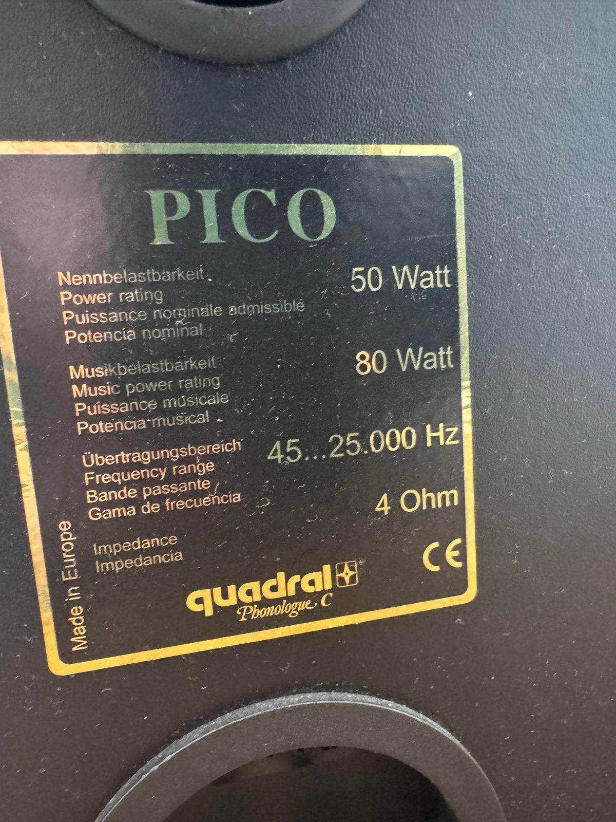 Quadral Pico Speakers - Compacte Boekenplank Luidsprekers, Gebruikt, Minder dan 60 watt, Boekenplank luidspreker, Ophalen