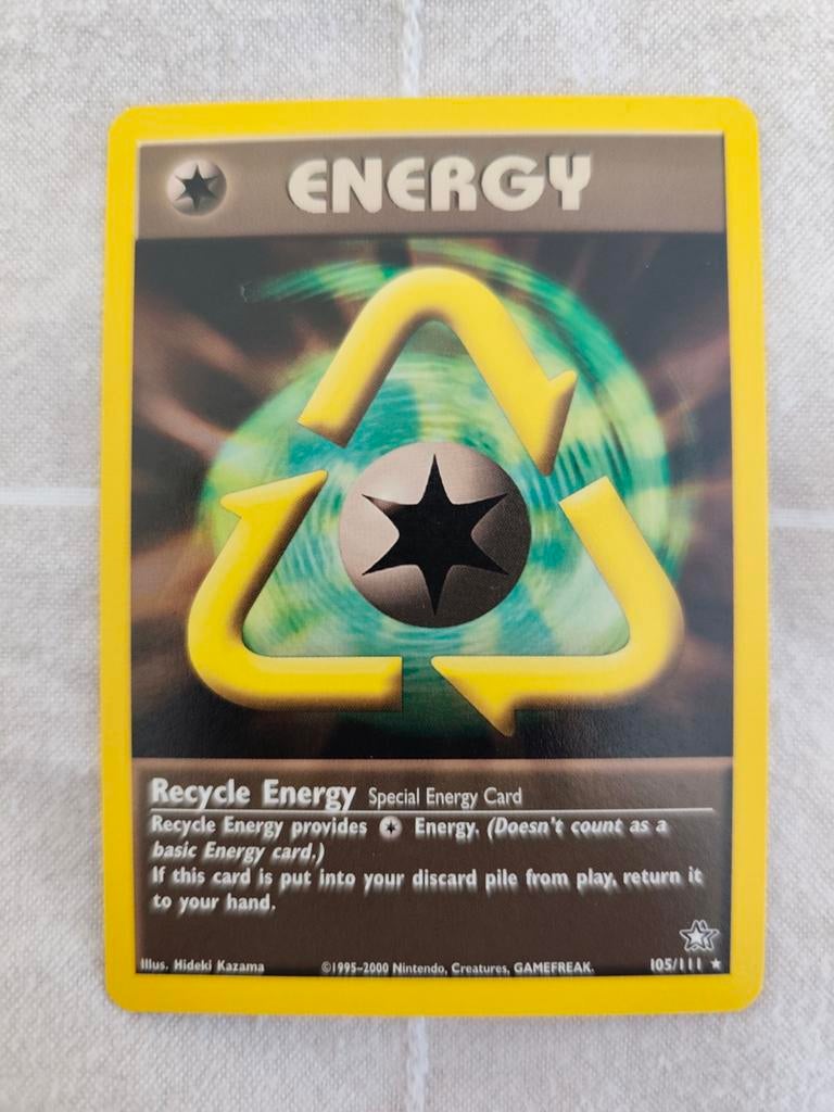 Recycle Energy 105/111 Neo Genesis Pokémon kaart, Verzenden, Zo goed als nieuw