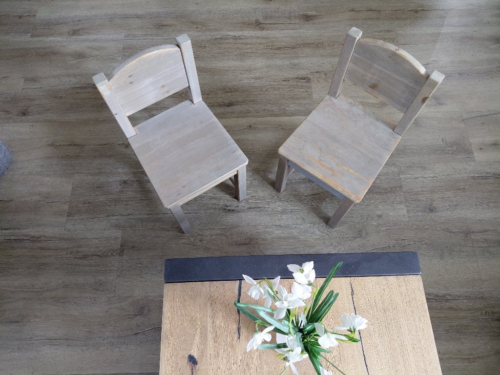 Houten kinderstoeltjes, Kinderen en Baby's, Kinderstoelen, Ophalen, Gebruikt, Overige typen