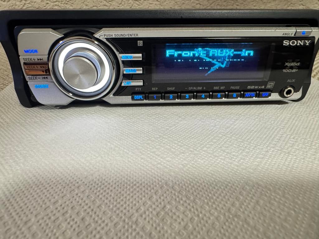 Sony Xplod 100dB+ Autoradio met animatie scherm, Auto diversen, Autoradio's, Ophalen of Verzenden, Zo goed als nieuw